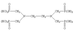 乙二胺四甲叉膦酸（EDTMPA）结构式