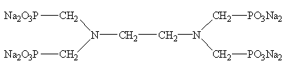 乙二胺四甲叉膦酸钠（EDTMPS）结构式