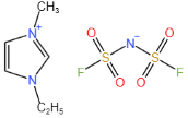 1-乙基-3-甲基咪唑双氟磺酰亚胺盐结构式